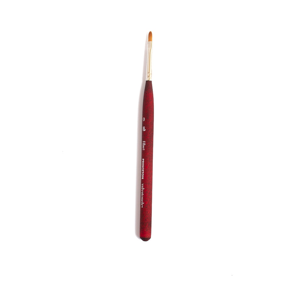 Princeton, Velvetouch, Multimedia, Brush, Filbert, 0